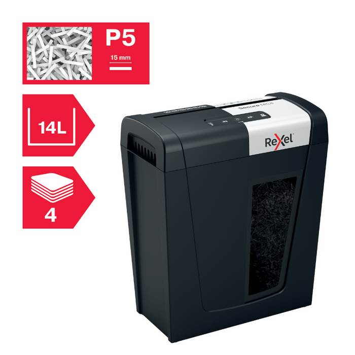 Rexel Secure MC4 Whisper-Shred™ Micro Cut Paper Shredder