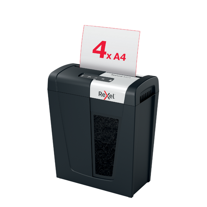 Rexel Secure MC4 Whisper-Shred™ Micro Cut Paper Shredder