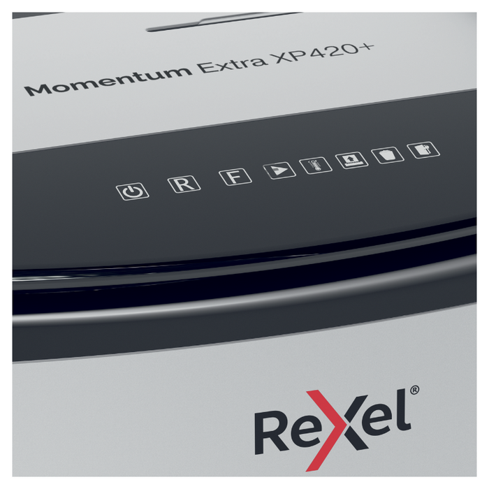 Rexel Momentum Extra XP420+ Jam Free Cross Cut Paper Shredder