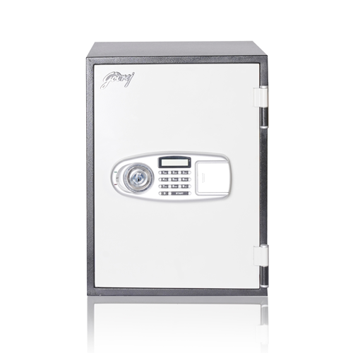 FR30LVERTICALELCTRONICA GODREJ INDIA FR 30L Fire Resistant Safe (Vertical) with Key + Electronic Lock - Image 1
