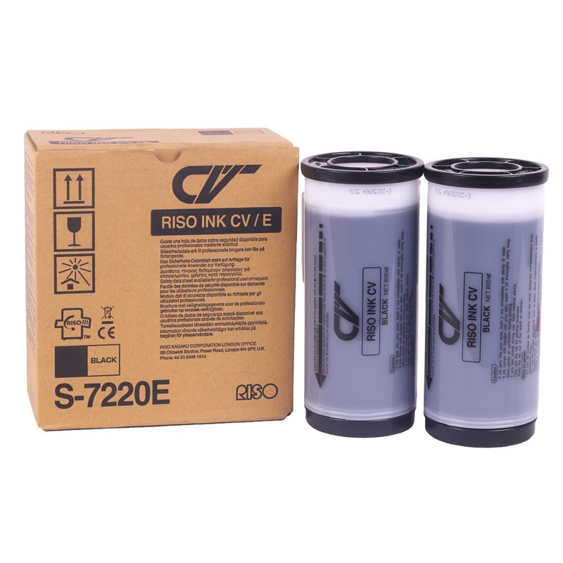 riso-ink-s-7220e-CV RISO BLACK INK 800 ML CV (BOX OF 2) - Image 1