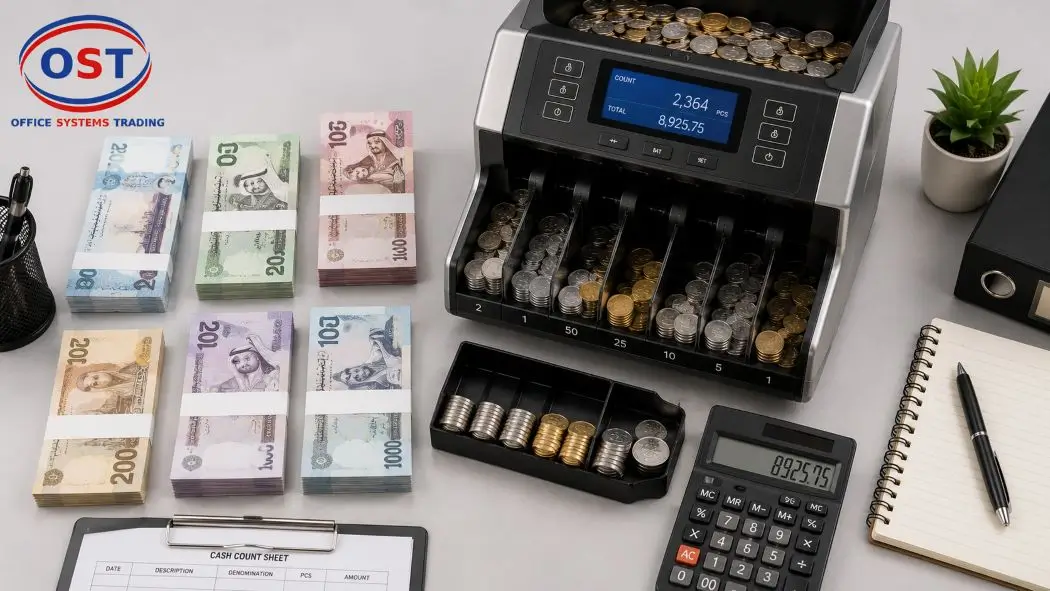 gcc-multi-currency-coin-sorting-machine Multi-currency coin sorting machine processing GCC banknotes and coins for cash management
